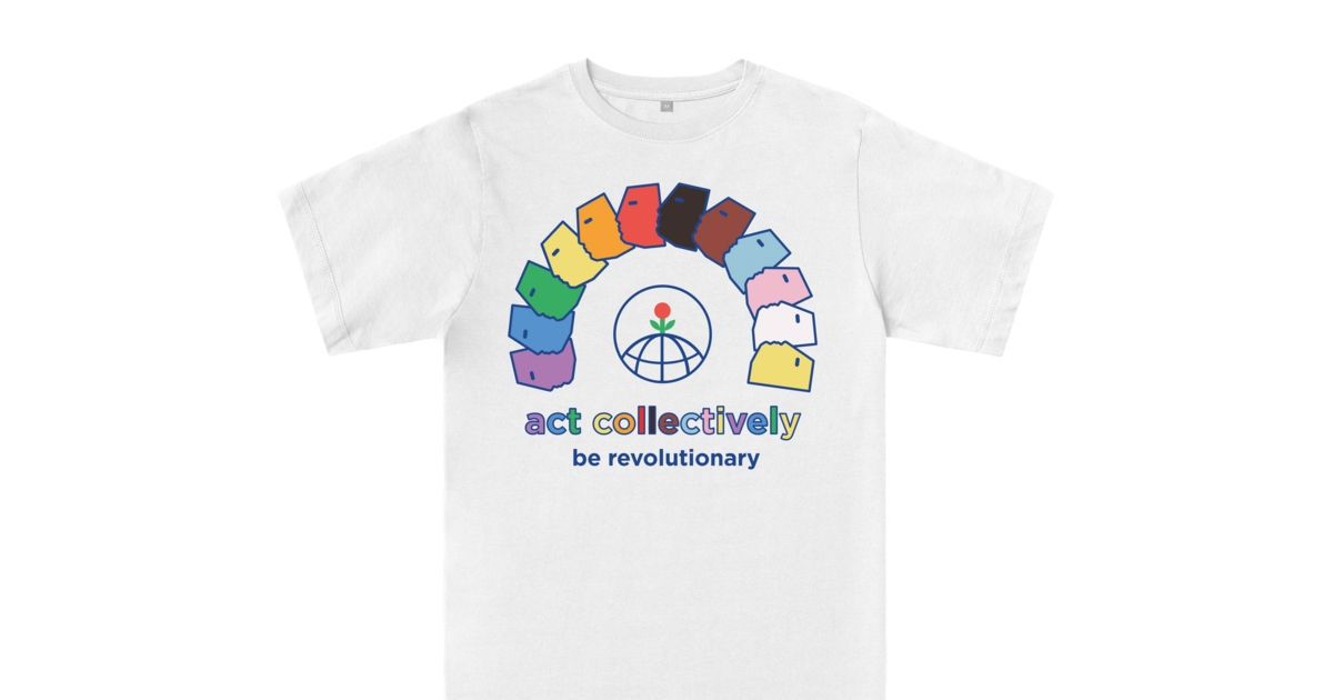 ACT COLLECTIVELY, PRIDE. White