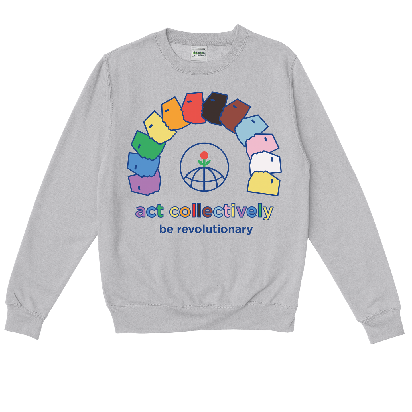  ACT COLLECTIVELY, PRIDE. White