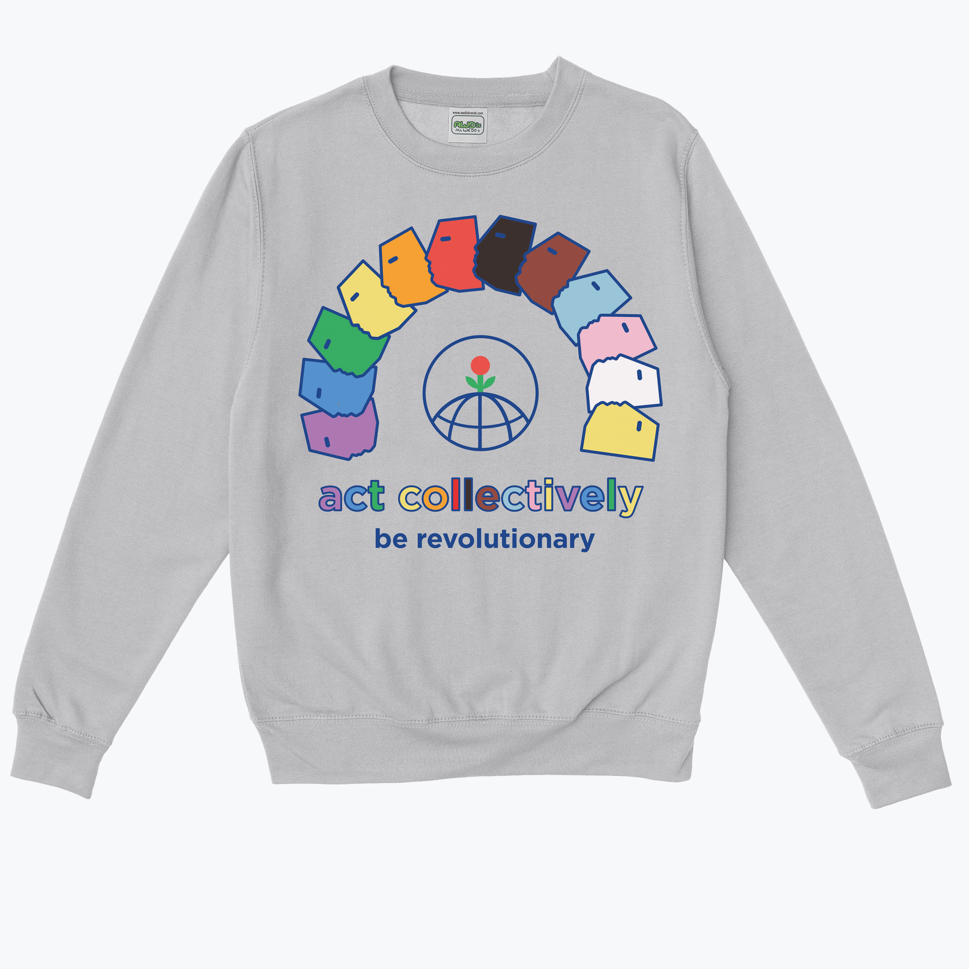  ACT COLLECTIVELY, PRIDE. White